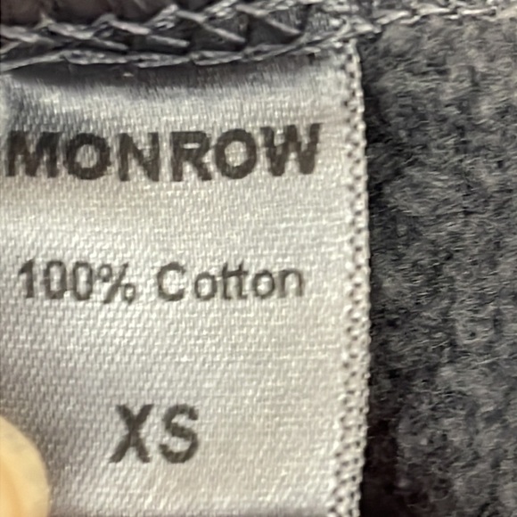 Monrow Crewneck Sweatshirt Gray White Tie Dye Size XS - Picture 7 of 10